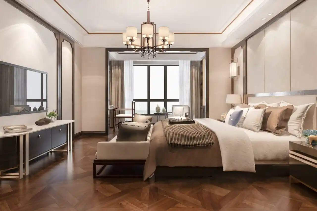 Luxury master bedroom interior