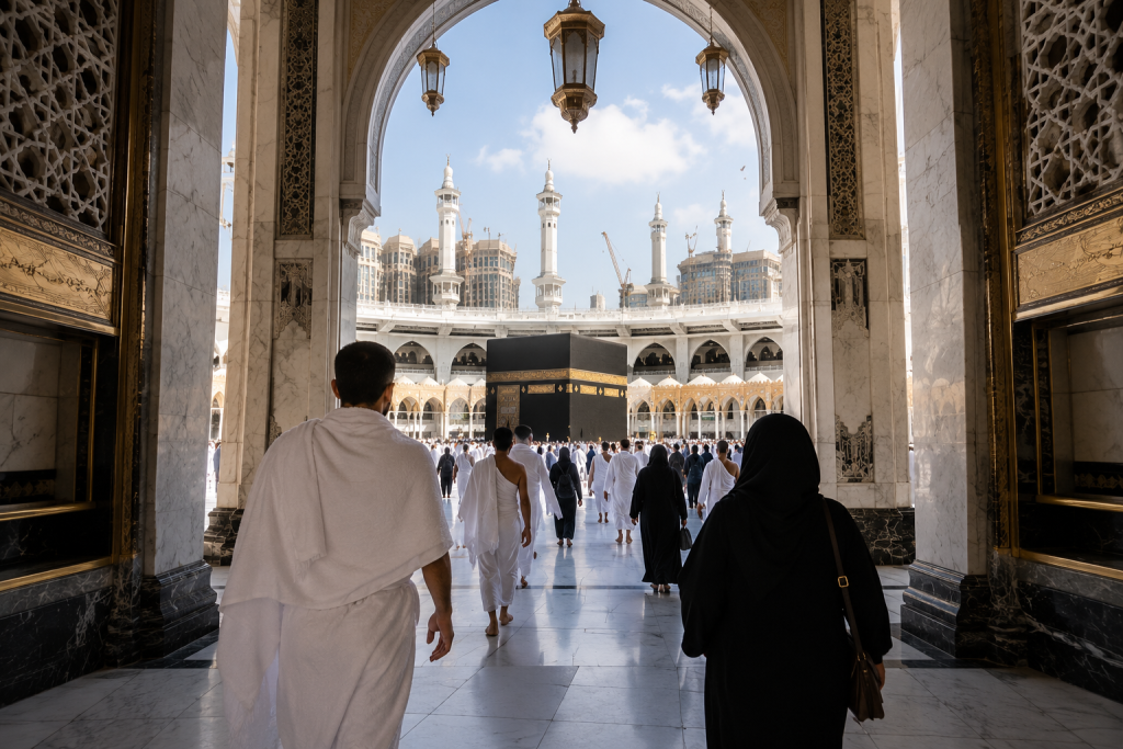 Entering at Haram